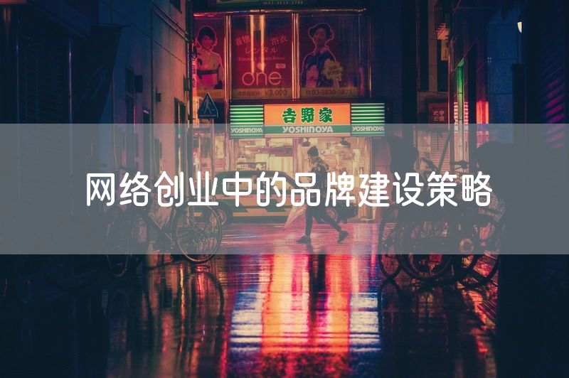 网络创业中的品牌建设策略