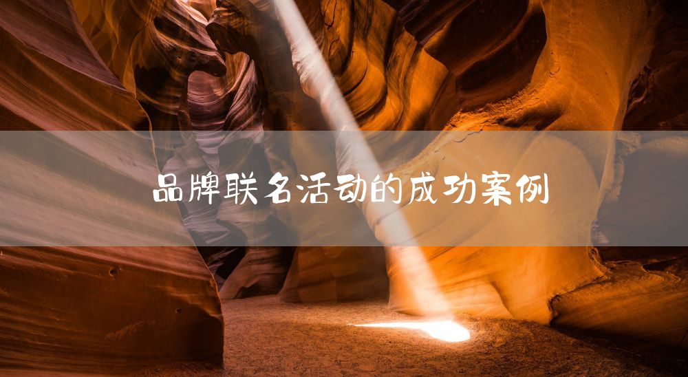 品牌联名活动的成功案例