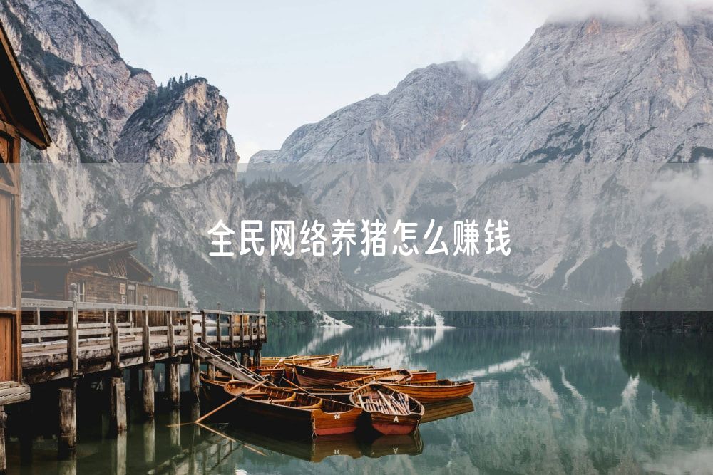 全民网络养猪怎么赚钱