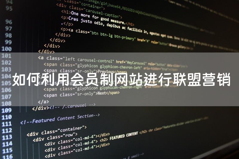 如何利用会员制网站进行联盟营销