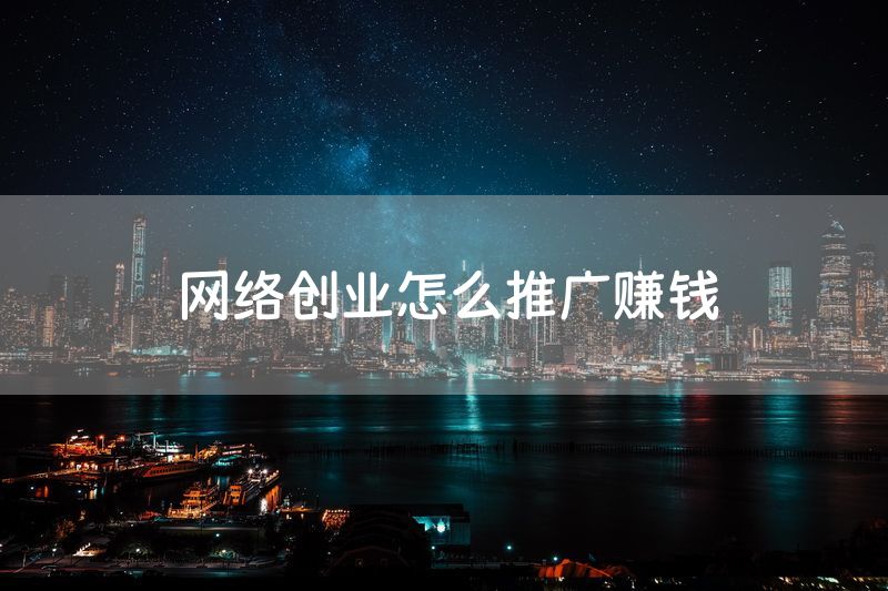 网络创业怎么推广赚钱