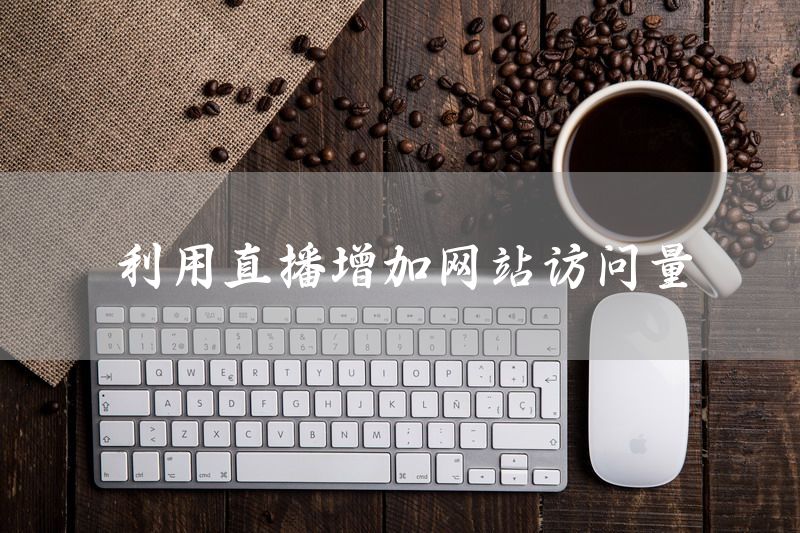 利用直播增加网站访问量