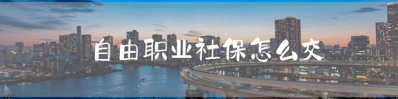 自由职业社保怎么交