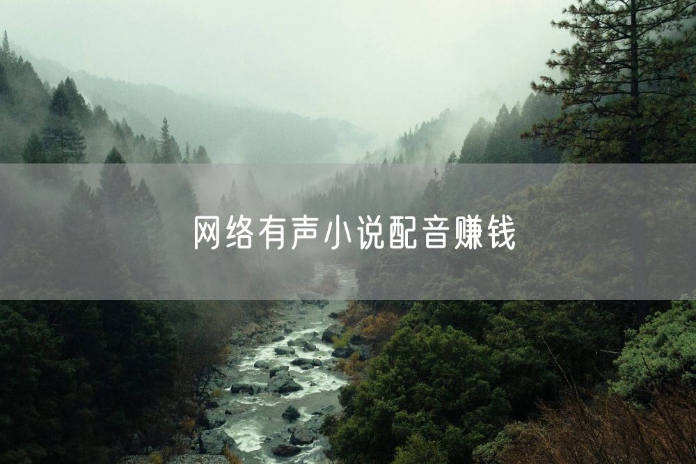 网络有声小说配音赚钱