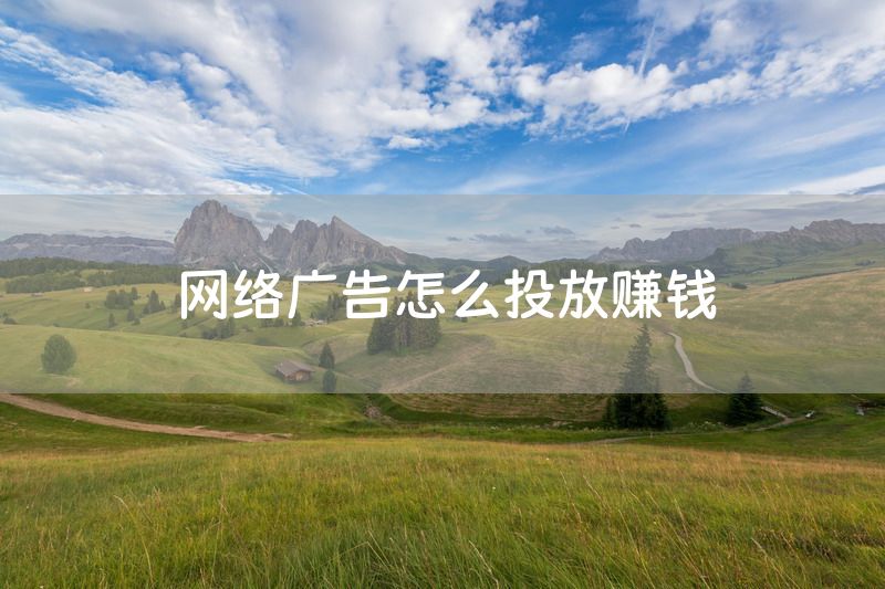 网络广告怎么投放赚钱