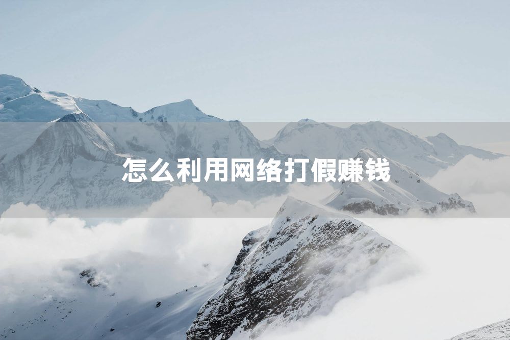 怎么利用网络打假赚钱
