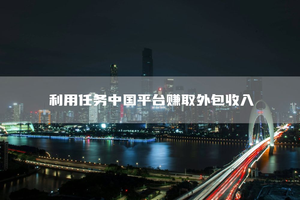 利用任务中国平台赚取外包收入
