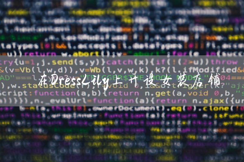 在DressLily上开设女装店铺