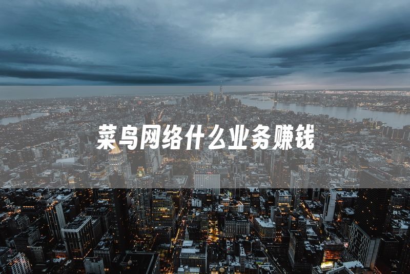 菜鸟网络什么业务赚钱