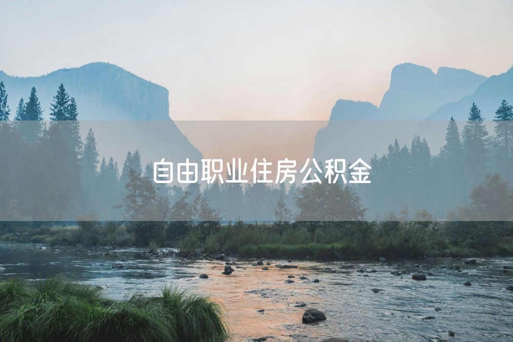 自由职业住房公积金
