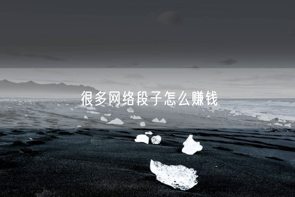 很多网络段子怎么赚钱