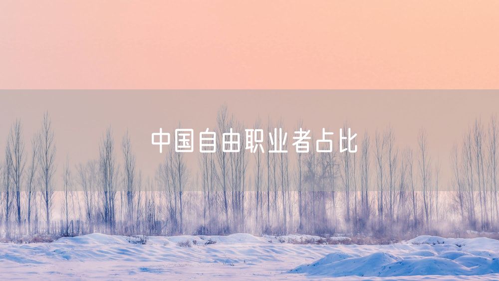 中国自由职业者占比