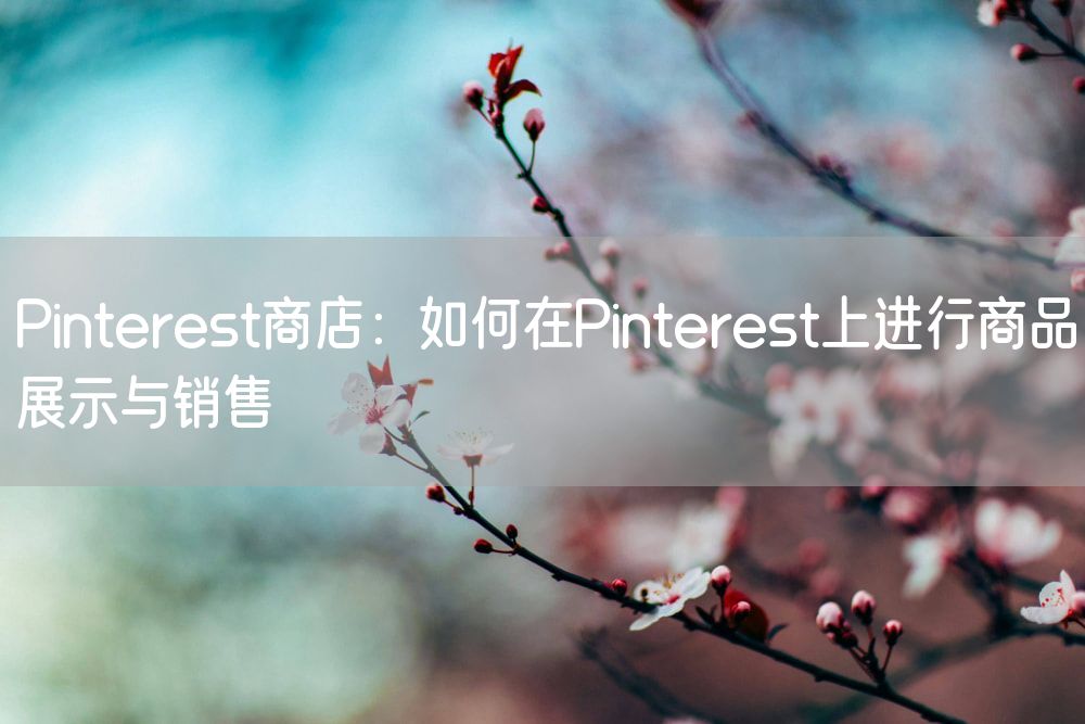 Pinterest商店：如何在Pinterest上进行商品展示与销售