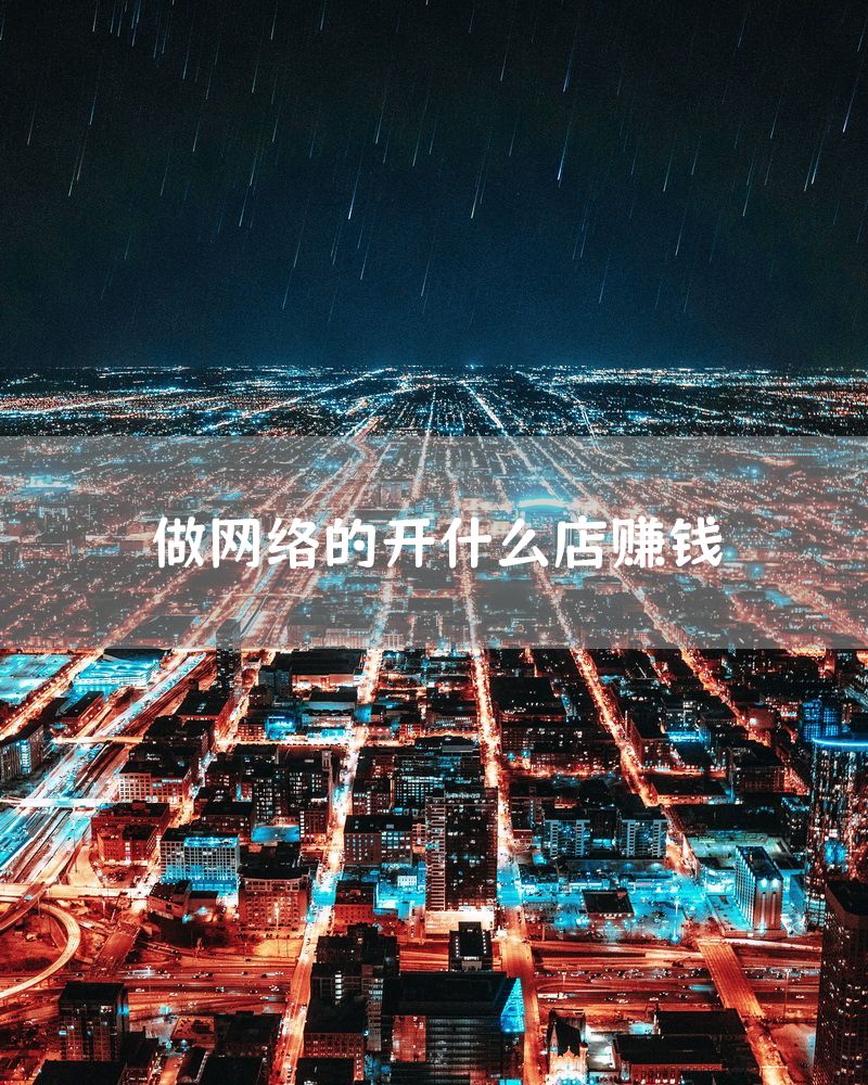 做网络的开什么店赚钱
