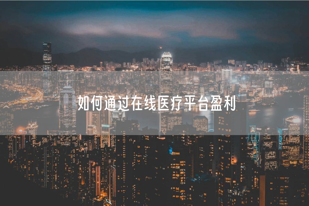 如何通过在线医疗平台盈利