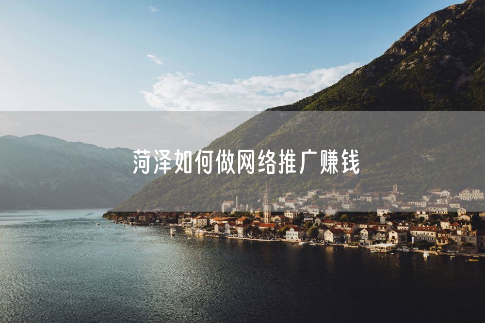 菏泽如何做网络推广赚钱