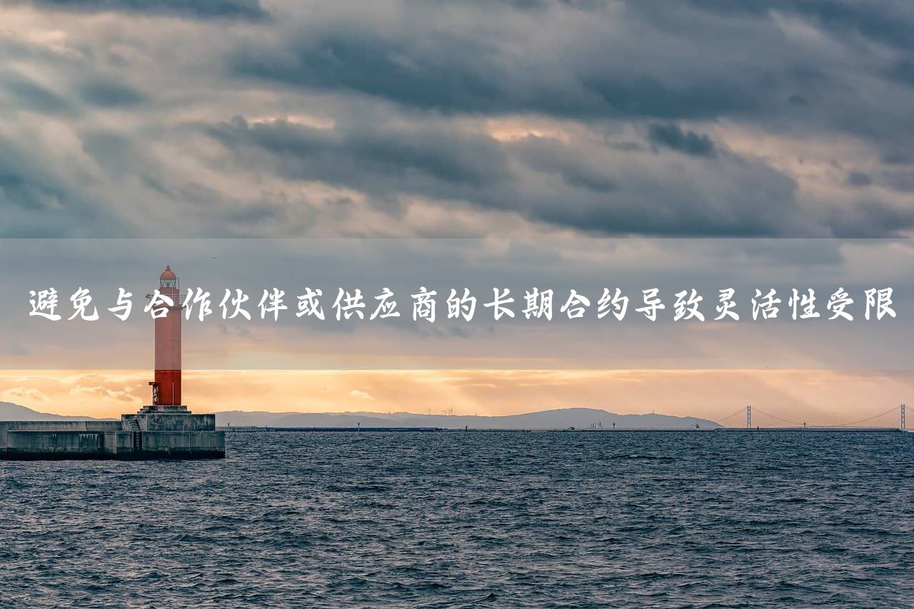避免与合作伙伴或供应商的长期合约导致灵活性受限