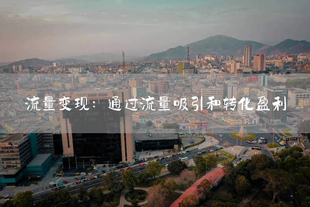 流量变现：通过流量吸引和转化盈利
