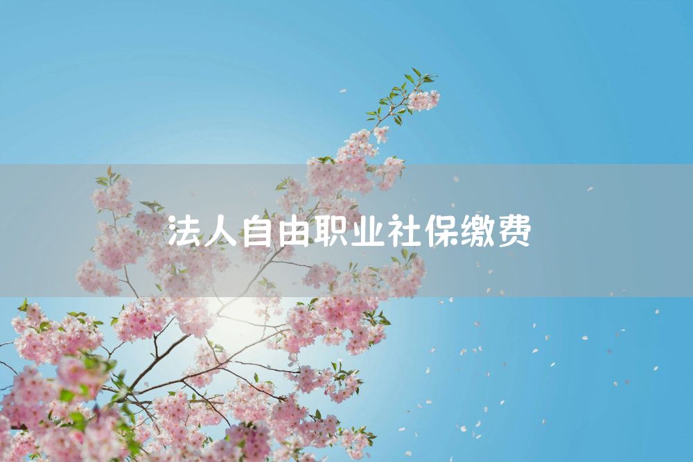 法人自由职业社保缴费