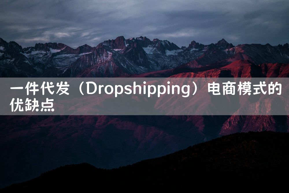 一件代发（Dropshipping）电商模式的优缺点