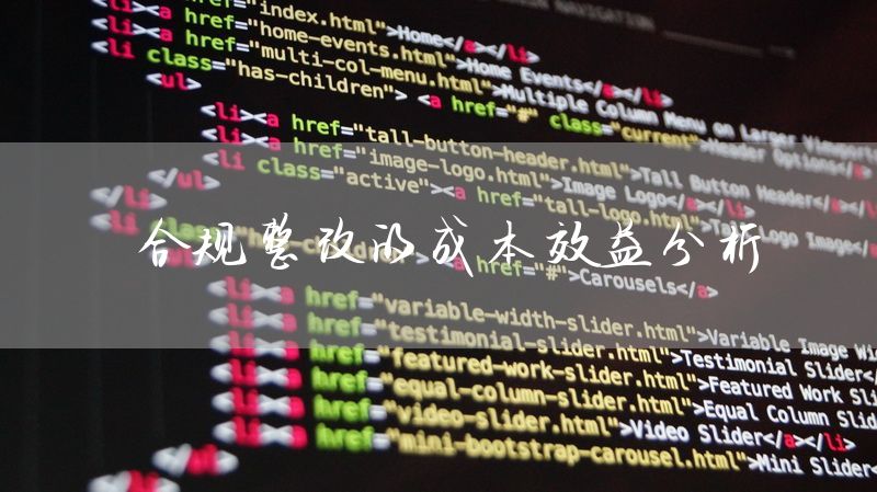 合规整改的成本效益分析