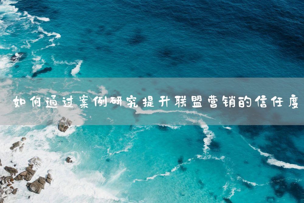 如何通过案例研究提升联盟营销的信任度