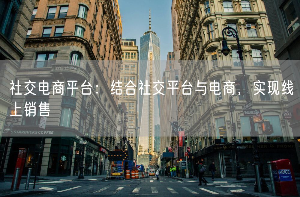 社交电商平台：结合社交平台与电商，实现线上销售