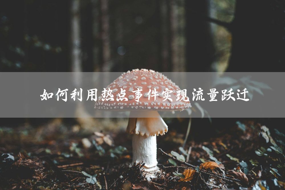如何利用热点事件实现流量跃迁
