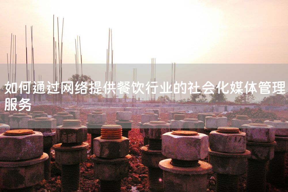 如何通过网络提供餐饮行业的社会化媒体管理服务
